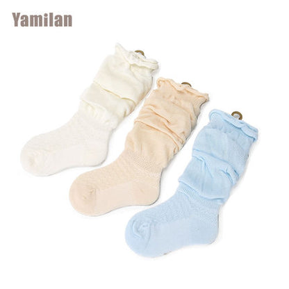 Importé - Lot de 3 Paires de Chaussette Longues pour Bébé en Coton