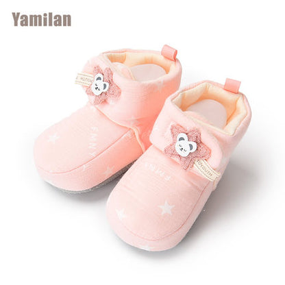 Importé - Chaussons Bébé/Enfants Antidérapant 100 % Coton de 0-12 Mois