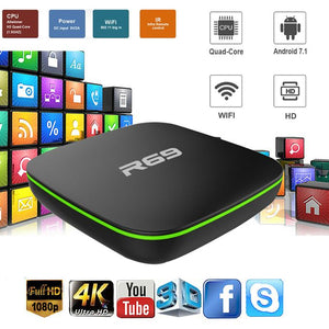 TV Box R69 Mini - 1Go + 16 Go - Android 7.1 - Noir