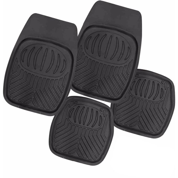 Tapis - Moquette Pour Intérieur De Voiture - 4 Pièces - Noir