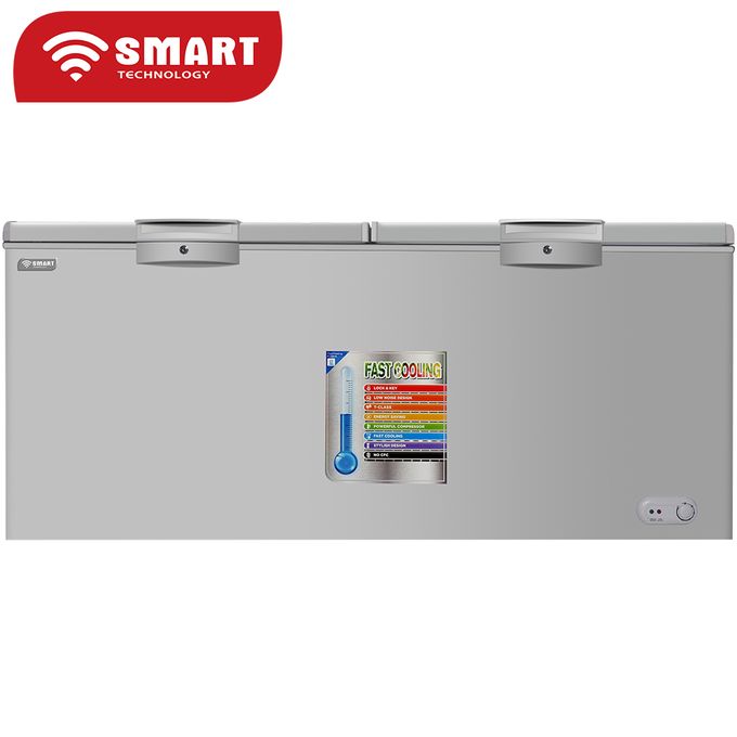 SMART TECHNOLOGY Congélateur Coffre - 600 Litres - STCC-720 - Gris- Garantie 12 Mois