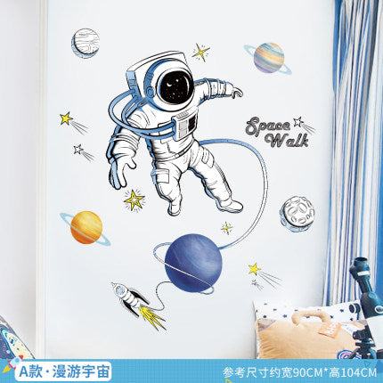 Importé - Décoration Murale de L'espace Astronaute Bébé/Enfant