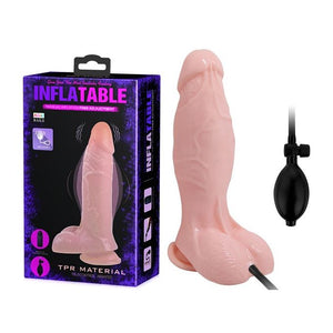 SEXTOYS Gode Ventouse Réaliste Gonflant - 19 Cm