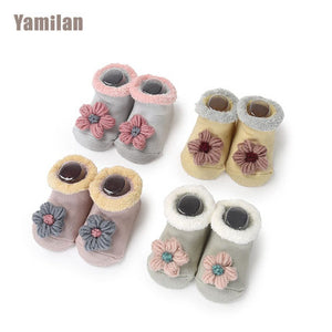 Importé - Lot de 2 Paires de Chaussette 100% Coton pour Bébé 0-3ans