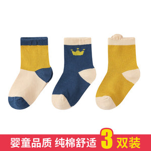 Importé - Lot de 3, 6, 8 & 10 Paires de Chaussette Bébé/Enfant 100% Coton de 0-4 ans