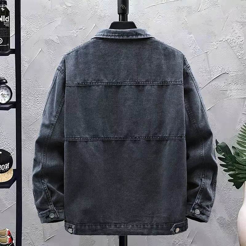 Importé - Jacket Homme Manche Longue Tendance  Coton 100 %- Noir-Gris