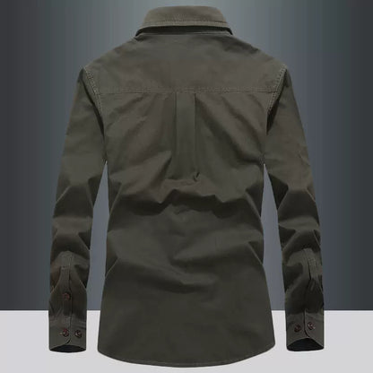 Importé - Chemise Pur Coton Homme Slim Fit Manches Longues