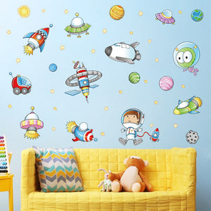 Importé - Décoration Murale Espace Astronaute pour Bébé/Enfant