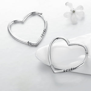 Importé - Boucles d'oreilles en Forme de Cœur