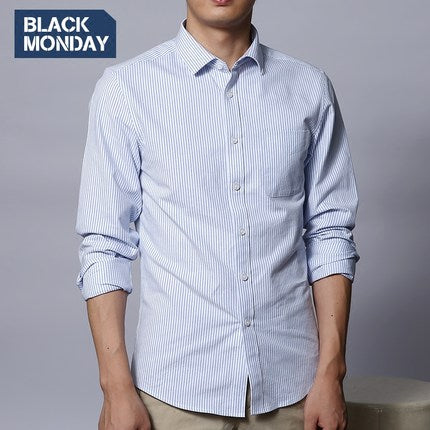 Importé - Chemise Black-Monday Pur Coton Homme ML