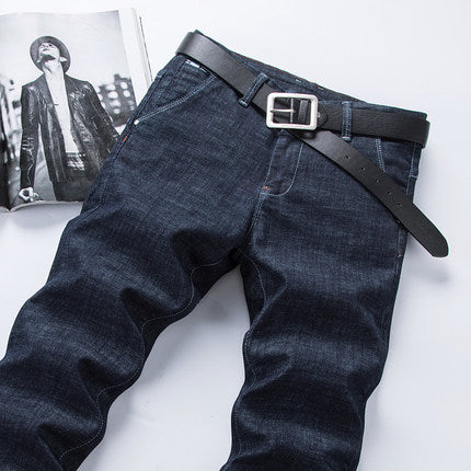 Importé - Pantalons Homme Jeans Slim Fit Bleu Denim Micro-élastique
