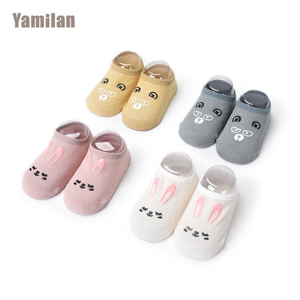 Importé - Lot de 2 Paires de Chaussettes Bébé 0-5ans Semelles antidérapantes