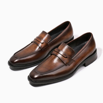 Importé - Chaussure Homme Mocassins Britanniques En Cuir Verni
