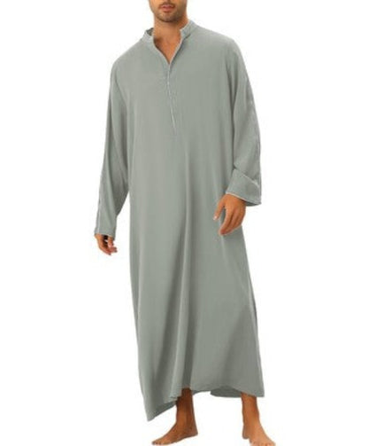 Importé - Boubou Homme Décontracté Manches Longues Col V