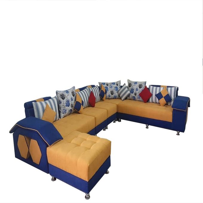 Salon Olympique 9 Places - Bleu-Jaune