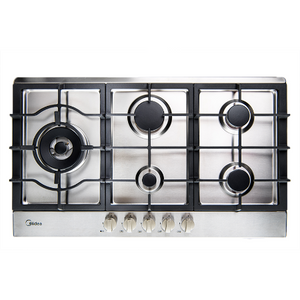 MIDEA PLAQUE DE CUISSON A GAZ 90CM INOX 5F ALLUM ELECT - GAZ_90SP005