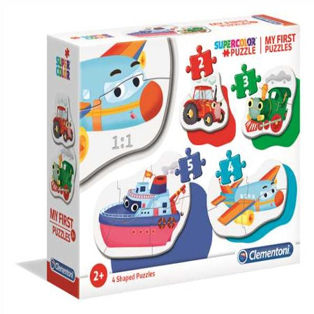 Puzzle 4 Motifs Transports +2ans