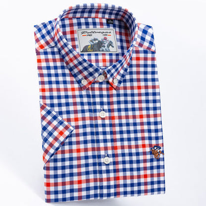 Importé - Chemise Hommes Pur Coton Carreaux Manches Longues