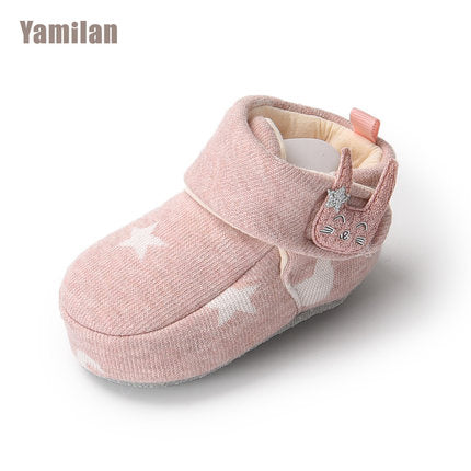 Importé - Chaussons Bébé/Enfants en Tissu Antidérapant 0-1 Ans
