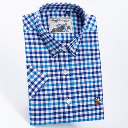 Importé - Chemise Hommes Pur Coton Carreaux Manches Longues