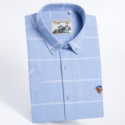 Importé - Chemise Hommes Pur Coton Carreaux Manches Longues