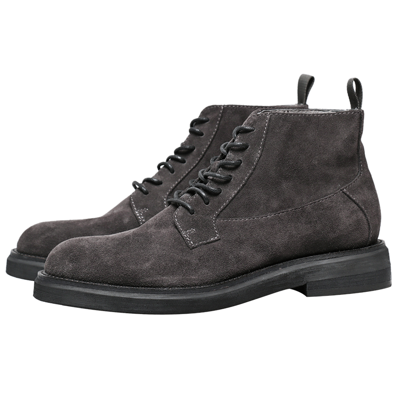 Importé - Chaussure Homme Style Martin Bottes En Cuir De Daim