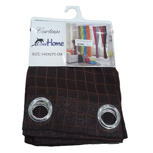 RIDEAU PRET A POSER 140X270CM CHOCOLAT