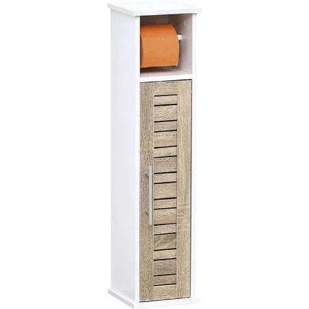 MEUBLE DE SDB RESERVE+DEROULEUR DE PAPIER TOILETTE-BLANC