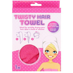 Importé - SERVIETTE POUR CHEVEUX / ROSE