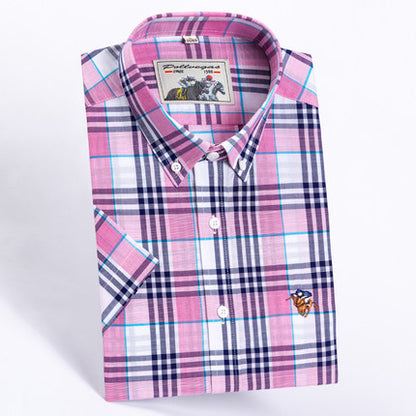Importé - Chemise Hommes Pur Coton Carreaux Manches Longues