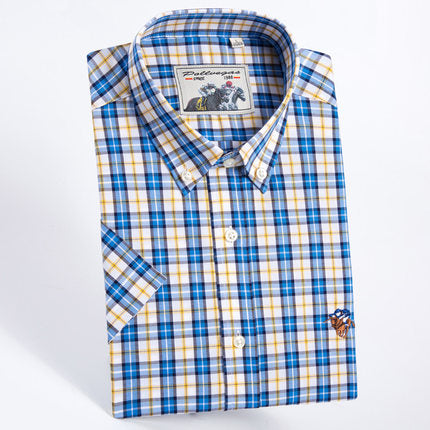 Importé - Chemise Hommes Pur Coton Carreaux Manches Longues
