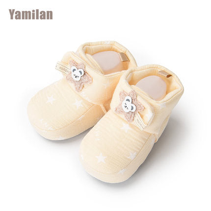 Importé - Chaussons Bébé/Enfants Antidérapant 100 % Coton de 0-12 Mois