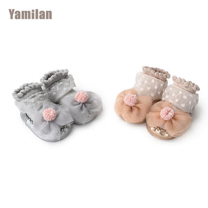 Importé - Lot de 2 paires de Chaussons Bébé/Enfants en Nœud