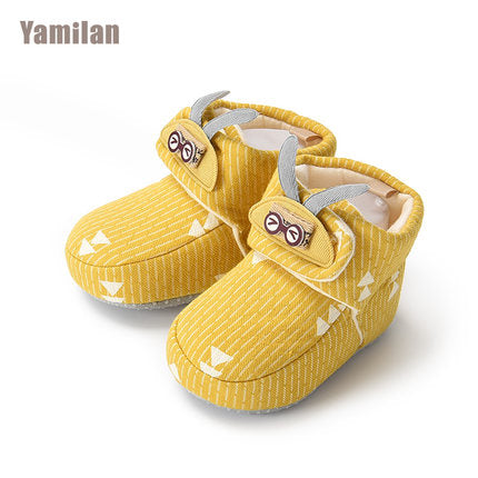 Importé - Chaussons Bébé/Enfants en Tissu Antidérapant 0-1 Ans