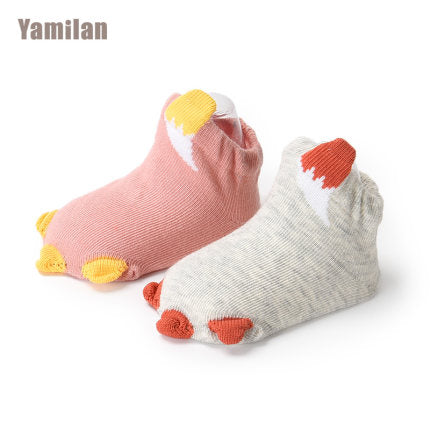 Importé - Lot de 2 Paires de Chaussette Bébé/Enfant 100% Coton de 0-12mois
