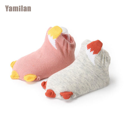 Importé - Lot de 2 Paires de Chaussette Bébé/Enfant 100% Coton de 0-12mois