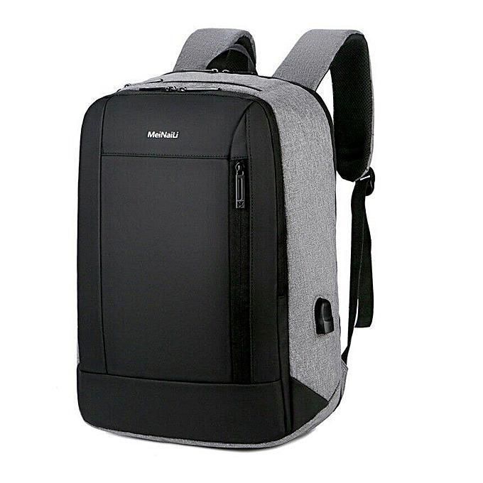 Sac à Dos Multi-usages Multifonction Etanche Avec Port De Charge USB -Gris/Noir