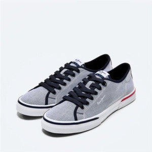 Importé - PEPE JEANS Chaussure Homme Sport Tennis en Toile