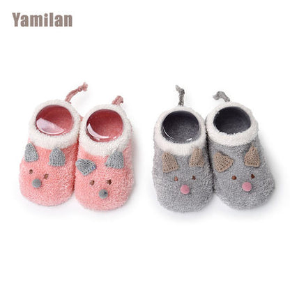 Importé - Lot de 2 Paires de Chaussette Bébé/Enfant 100% Coton de 0-2 Ans