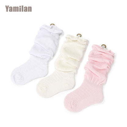 Importé - Lot de 3 Paires de Chaussette Longues pour Bébé en Coton