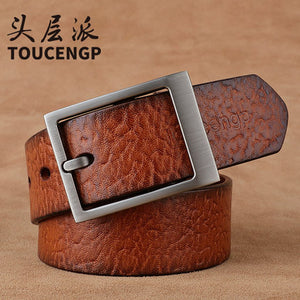 Importé - Ceinture en Cuir pour Hommes Avec Boucle Ardillon Pur