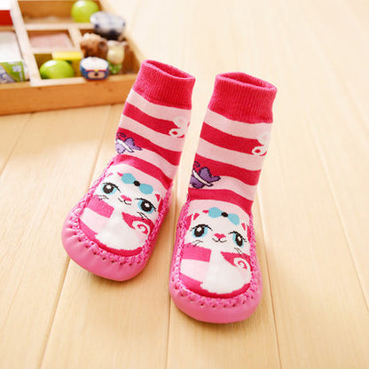 Importé - Chaussons Bébé/Enfants 100% Coton Antidérapante