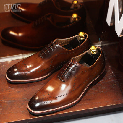 Importé - Chaussure Brock style Homme En Cuir Verni