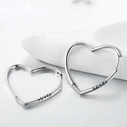 Importé - Boucles d'oreilles en Forme de Cœur
