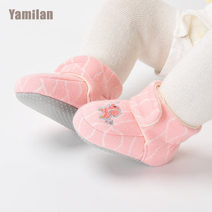 Importé - Chaussons Bébé/Enfants Antidérapant 100% Coton de 0-1 Ans