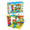 BLOC DE CONSTRUCTION-94PCS-TRACK BLOCKS-3EN1+3ANS