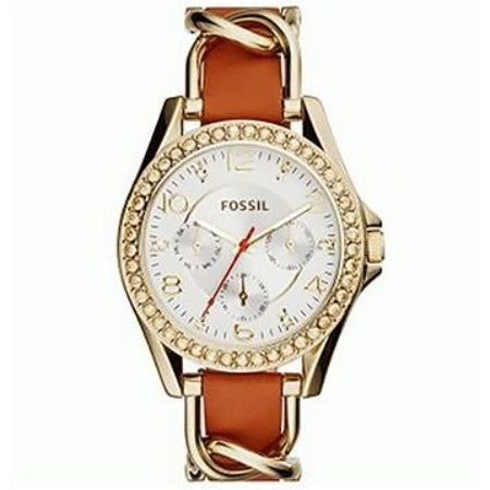 FOSSIL - Montre Cuir Brun Clair