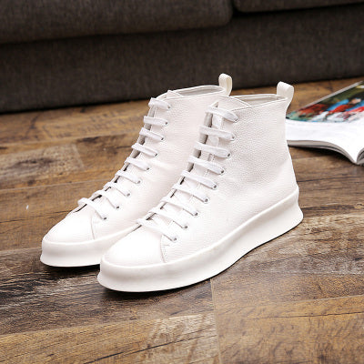 Importé - Chaussure Homme Baskets Montantes Cuir PU
