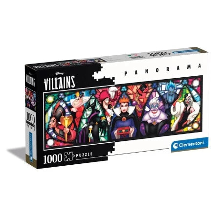 Puzzle 1000pcs-Panorama Disney les Villains-98x33cm