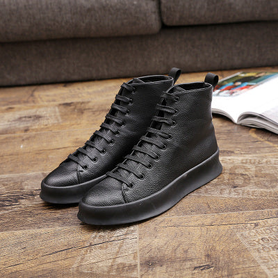 Importé - Chaussure Homme Baskets Montantes Cuir PU